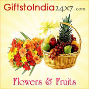 Present  flowers and fruits as gifts on any occasion to India