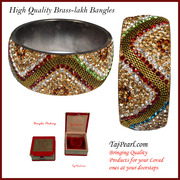 Highly Quality Brass & Lakh Bangles from TajPearl.com. 
