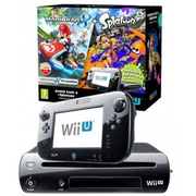 Nintendo Wii U 32GB Mario Kart 8 and Splatoon Premium Pack Black Bundl