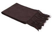 Chocolate Brown Alpaca Fiber Coat Scarf For $42