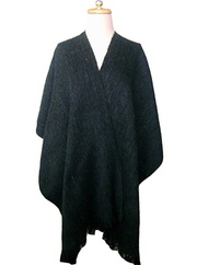 100% Fine Alpaca Fiber Ruana Cape For $115