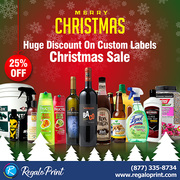 Huge Discount On Custom Labels - Christmas Sale - RegaloPrint