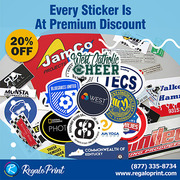 Every Sticker Is At 20% Discount - RegaloPrint