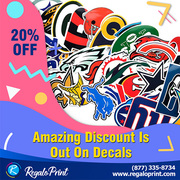 Amazing Discount of 20% Is Out On Decals - RegaloPrint