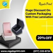 A 20% Discount On Custom Packaging With Free Lamination - RegaloPrint
