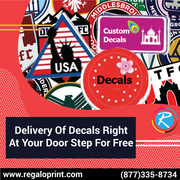 Delivery Of Decals Right At Your Door Step For Free - RegaloPrint