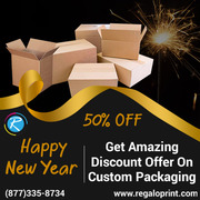 Get An Amazing 50% Discount On Custom Packaging Boxes