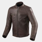 Brown Leather Bomber Motorcycle Jacket