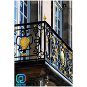 Luxury wrought iron railing for balconies,  stairs/ metal deck railing