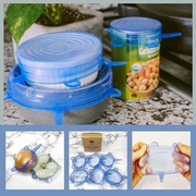 Silicone Bowl Covers (6 pcs)