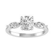 Buy Three Stone Diamond Engagement Ring