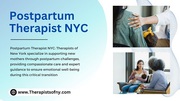 Postpartum Therapist NYC – Professional Support for New Mothers by The